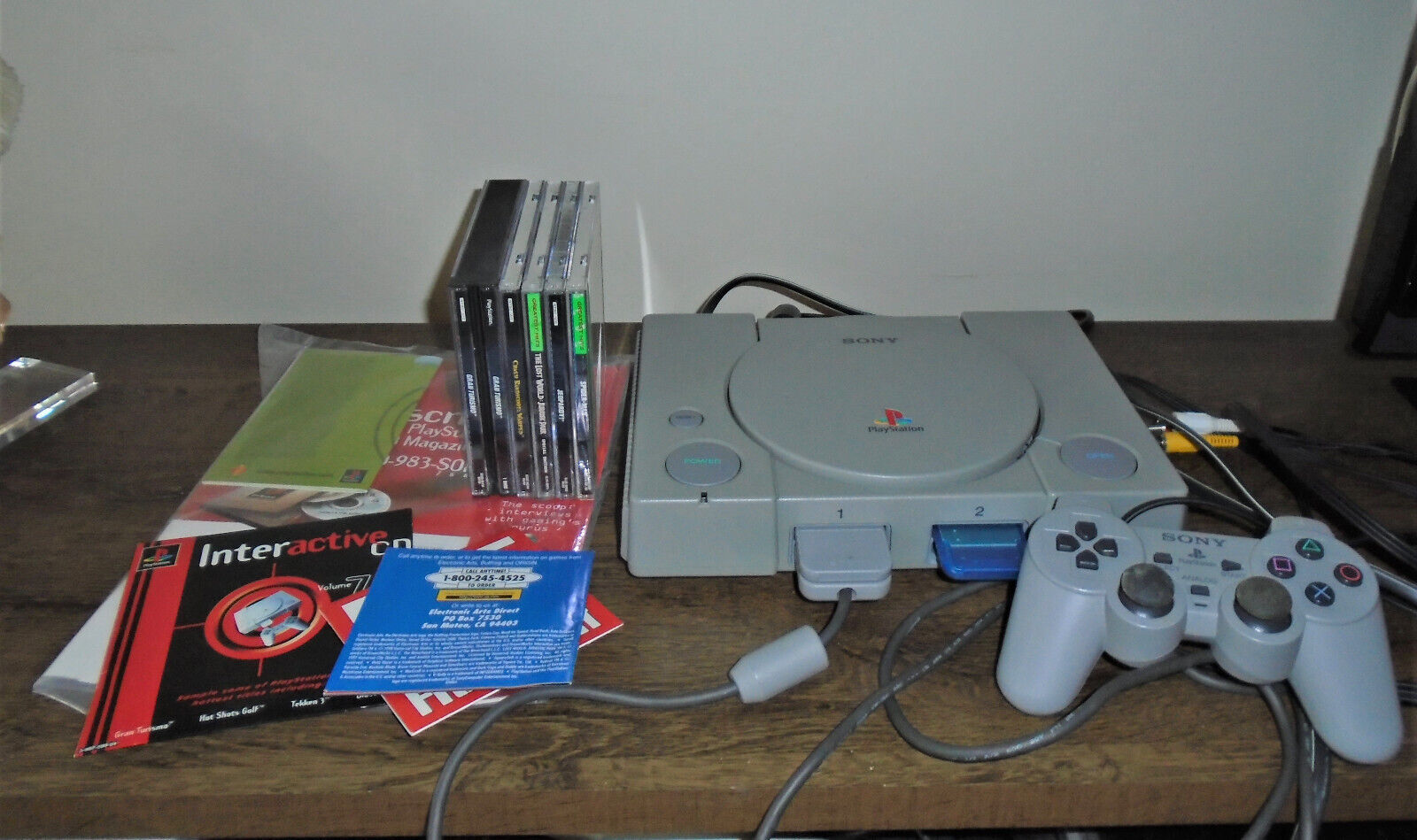 Primary image for PS1 Sony Playstation 1 Console & 5 Games Bundle *Working* Vintage Video System