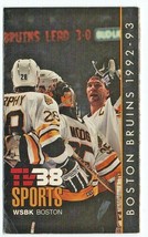 1992 Boston Bruins Pocket Schedule Andy Moog Dave Poulin - £0.99 GBP