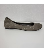 Jessica Simpson Womens Shoes Size 6.5 Gray Suede Studded Slip On Ballet ... - £18.47 GBP