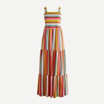 J.Crew Maxi Dress in Rainbow Stripe Size Medium - £45.84 GBP