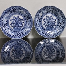 Pair of Antique Dutch Petrus Regout Octagonal Chinoiserie Plates Kangxi Style - £48.89 GBP