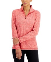 Id Ideology Women&#39;s Essentials Quarter-Zip Top Orange Size XS - £10.65 GBP