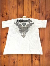 NWT Ablanche Winged Cross White T Shirt Sz M Street Wear Y2K Vtg Dead Stock - £39.44 GBP