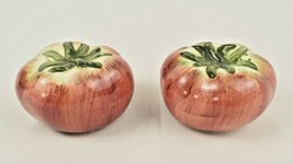 Ceramic Tomato Salt and Pepper Shaker Set 3 inches Wide - New without Box - £9.84 GBP