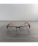 SPY OPTIC Eyeglasses Hawke Black Red Half Rim FRAMES ONLY 54-18-140 - €18,09 EUR