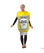 Heinz Mustard Squeeze Costume Condiment Food Halloween Party Unique GC4860 - £63.33 GBP