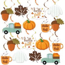 20Pcs Fall Party Hanging Decorations, Autumn Hello Fall Party Hanging De... - £12.86 GBP