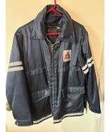 Vintage American Airlines Uniform Long Jacket Antler Medium  w Liner AA ... - $55.00