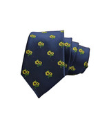 Kings Collection Men Formal Sunflowers Pattern Ties Polyester Blue Neck Tie - $25.96 CAD