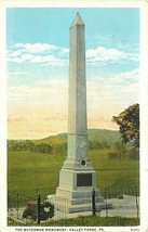 DB Postcard PA M266 The Waterman Monument Valley Forge John Waterman DAR - £3.90 GBP