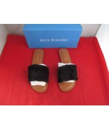 JACK ROGERS Women&#39;s Sabrina Slide Sandals $79 Black - US Size 9 1/2  -  ... - $47.37 CAD
