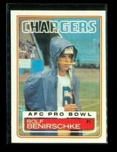 Vintage 1983 Topps Afc Pro Bowl Football Card #371 Rolf Benirschke Chargers - £3.94 GBP