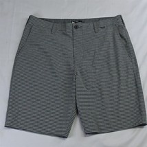 Hurley 34 x 10&quot; Gray Stripe Phantom Hybrid Golf Casual Shorts - £23.42 GBP