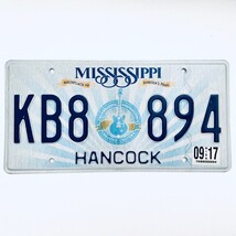 2017 United States Mississippi Hancock County Passenger License Plate KB... - $11.87
