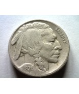 1930 BUFFALO NICKEL TILTED 0 IN DATE WITH SMALL OPENING FINE F ORIGINAL ... - $95.00