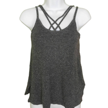 American Eagle Outfitters Soft Warm Gray Knit Tank Top Women Size S Petite - £18.42 GBP