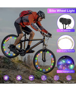 2Pcs 20LED Bike Wheel Light String Colorful Bicycle Spoke Light Safety W... - £19.12 GBP