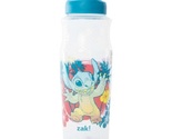 NEW Zak Disney Stitch Travel Water Bottle 30 oz flip top teal lid portab... - £7.97 GBP