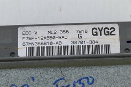 97 Ford F-150 5.4L MT ECU ECM PCM Engine Computer F75F-12A650-BAC image 6