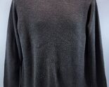 L) Woman Express World Brand Acrylic Gray Sweater Large - $9.89