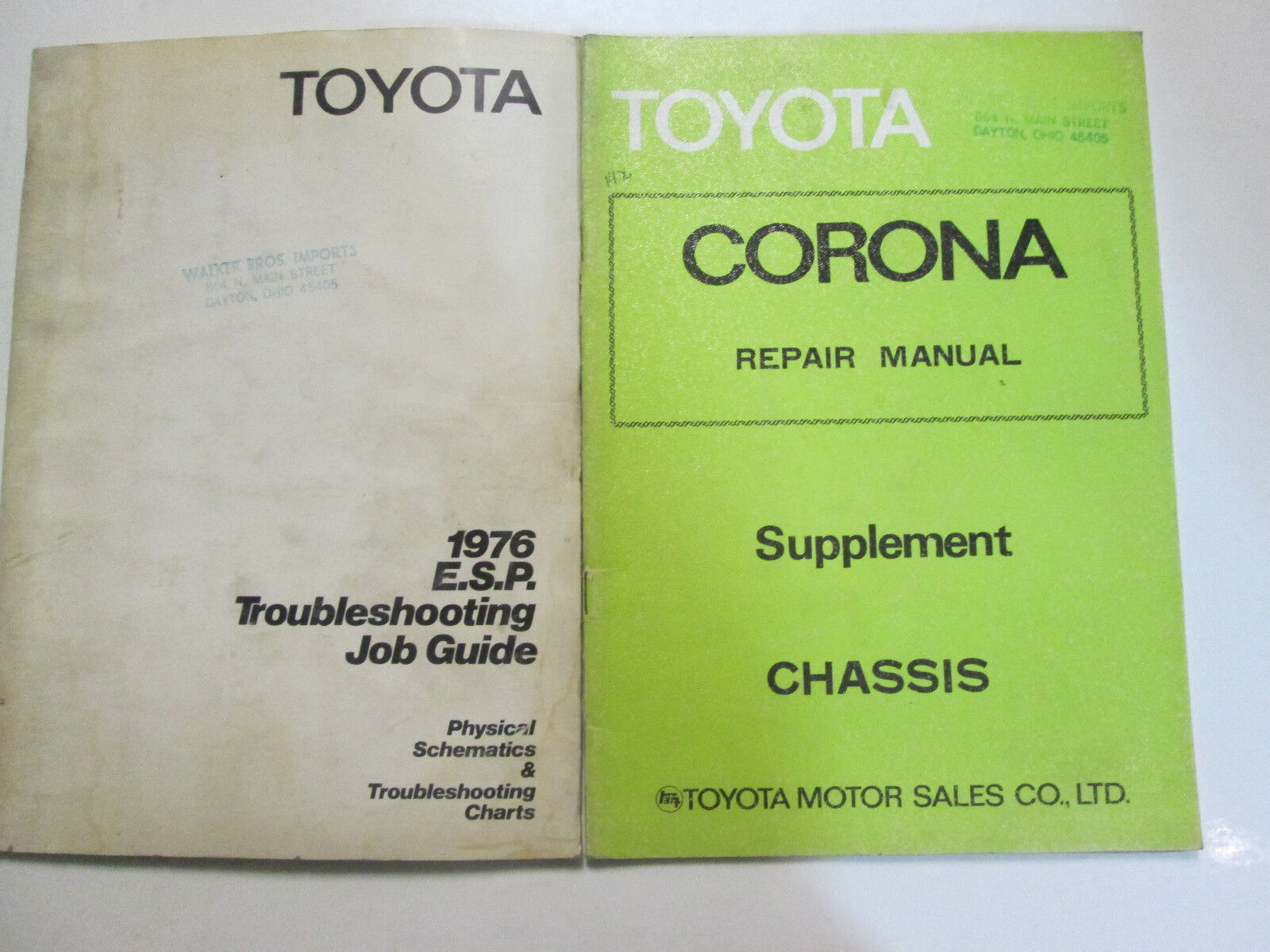 1976 Toyota ESR Troubleshooting Job Guide Set Factory Books OEM Used - $17.99
