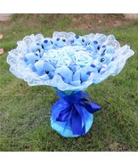 Disney Inspired Stitch stuffed cartoon bouquet with flowers for Bridesmaid - £157.93 GBP