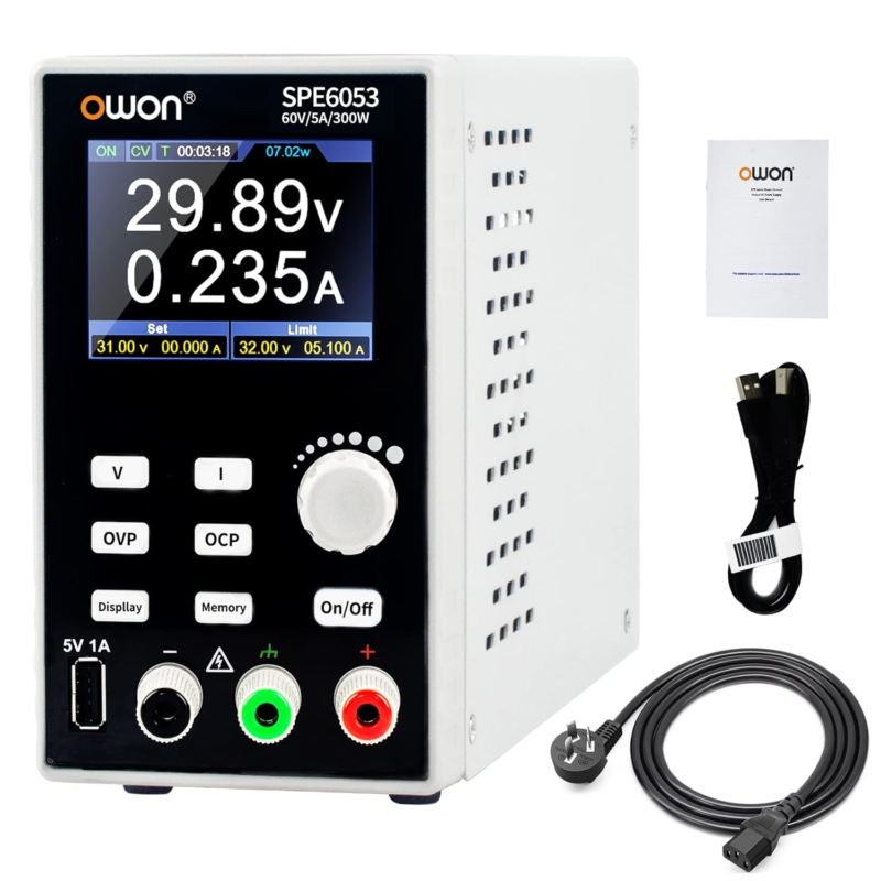 300W Bench DC Power Supply with 2.8Inch LCD Display and Output Enable/Di... - $239.71