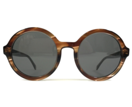 CHANEL Sunglasses 5522-U c.1757/B1 Brown Horn Round Frames with Gray Lenses - £206.69 GBP