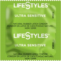 Lifestyles Ultra Sensitive Condoms Bulk 50 per Pack - £16.77 GBP