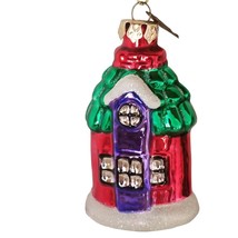 Vintage Blown Glass Orament Thomas Pacconi Christmas Church House Holiday 2003 - £14.97 GBP