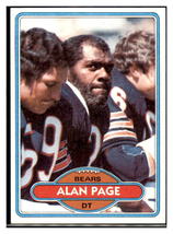 1980 Topps Alan Page Chicago Bears NFL Collectible Football Card - Vintage Sport - £2.74 GBP