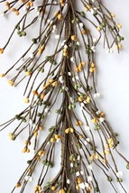 EV-C33 Primitive Pip Berry Garland in Green, Yellow &amp; White Color - 60 inches - £13.38 GBP