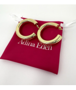 Adina Eden Golden Hoop Earrings, 1.5&quot; - $226.29 MXN