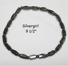 Hematite Glass Crystal and More Beaded Anklets  - £7.98 GBP+