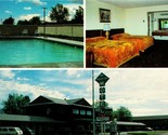 Vtg Postcard Cortez Colorado CO Frontier Motel Multiview Interior Sign P... - $3.91