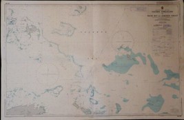 Nautical Chart Milne Bay Goschen Straits Solomon Sea Papua AUS 630 1989 RAN - £27.38 GBP