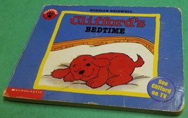 Clifford&#39;s Bedtime by Normal Bridwell (Scholastic, 1991) Board Book Big Red Dog - £3.10 GBP