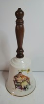 Gorham Fine China Norman Rockwell Hand Bell 1977  &quot;Fondly Do We Remember&quot; - £14.92 GBP