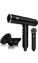 Nicebay Ionic Hair Professional Blow Dryer 3 Attachments DW-9041 - BLACK... - $917.59 MXN
