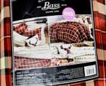 G.H. Bass &amp; Co. Cotton Flannel Comforter Set 104x88in Autumn Plaid Red S... - £66.88 GBP