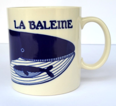 Taylor &amp; Ng Whale La Baleine Cup Mug Vintage 1979 Japan Blue w Baby Whales EUC - £36.25 GBP