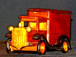 Wooden Toy Milk Truck AA19-1569 Vintage - $119.95