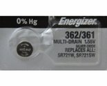 2 X Energizer 361 362 Silver Oxide Watch Batteries SR721SW SR58 - £6.84 GBP