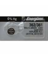 2 X Energizer 361 362 Silver Oxide Watch Batteries SR721SW SR58 - £6.84 GBP