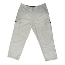 WRG Jeans Co. 40x30 Beige Cream Outdoor Wide Leg Cargo Pocket Men&#39;s Jeans - £9.09 GBP