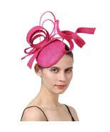 Elegant Hot Pink Fascinator Hairclip - £15.61 GBP+