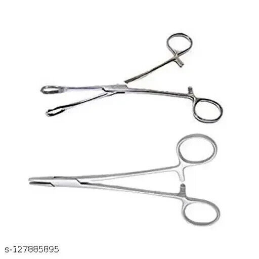 NEEDLE HOLDER &amp; SPONGE FORCEP (8 Inch) (COMBO) - $14.89