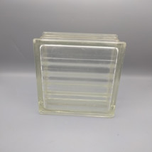 Glass Block 7-3/4&quot; x 7-3/4&quot; x 3-7/8 Lines - £12.52 GBP