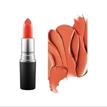 MAC Frost Lipstick CB 96 Medium Coral Peach Shimmer Frost Finish NIB - £77.93 GBP