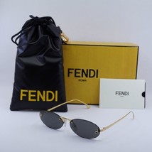 FENDI FE4075US 30A Gold/Grey 54-15-135 Sunglasses New Authentic - £313.27 GBP